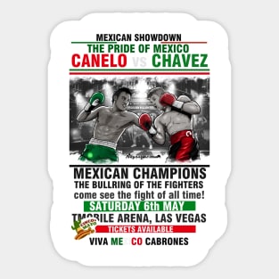 Canelo vs Chavez Jr Sticker